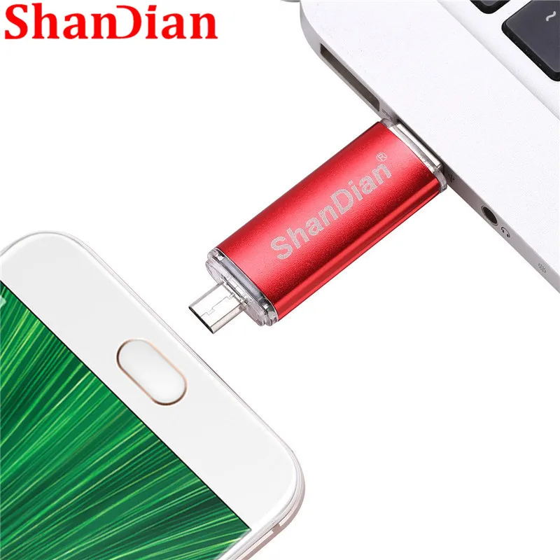 Внешняя флеш карта SHANDIAN OTG usb 100% 4 ГБ 16 32 64 ГБ|USB флэш-накопители| |