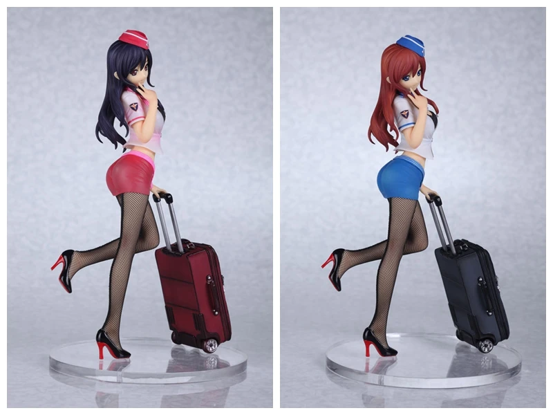 Sexy Big Boobs Breast Naked Girl Action Figure Airline Yoko stewardess 26cm Toy font b Doll