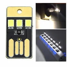 5 шт. Ночная лампа Мини карманная карта USB Мощный светодиодный брелок Ночная книга свет для чтения внешний аккумулятор для компьютера ноутбука