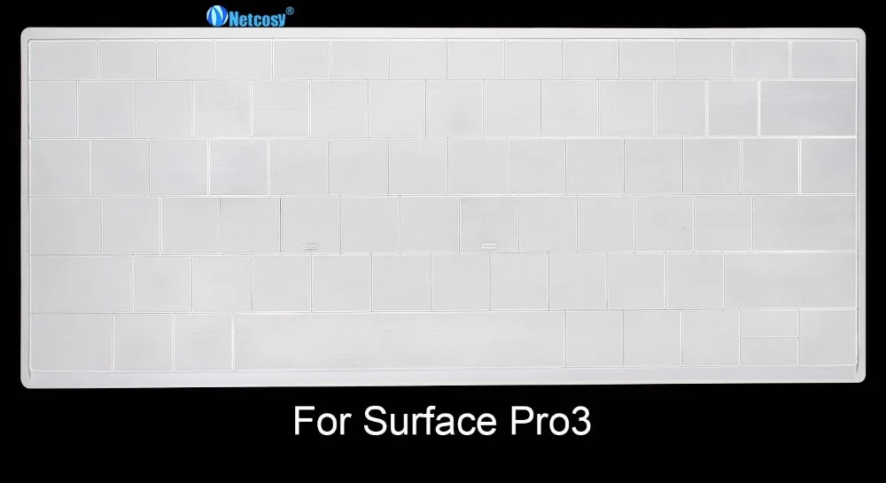 

Netcosy Ultra Thin Silicone Laptop TPU Keyboard Cover Skin Protector For Surface 3 Book Pro3 Pro4 for Sony F14 keyboard Film