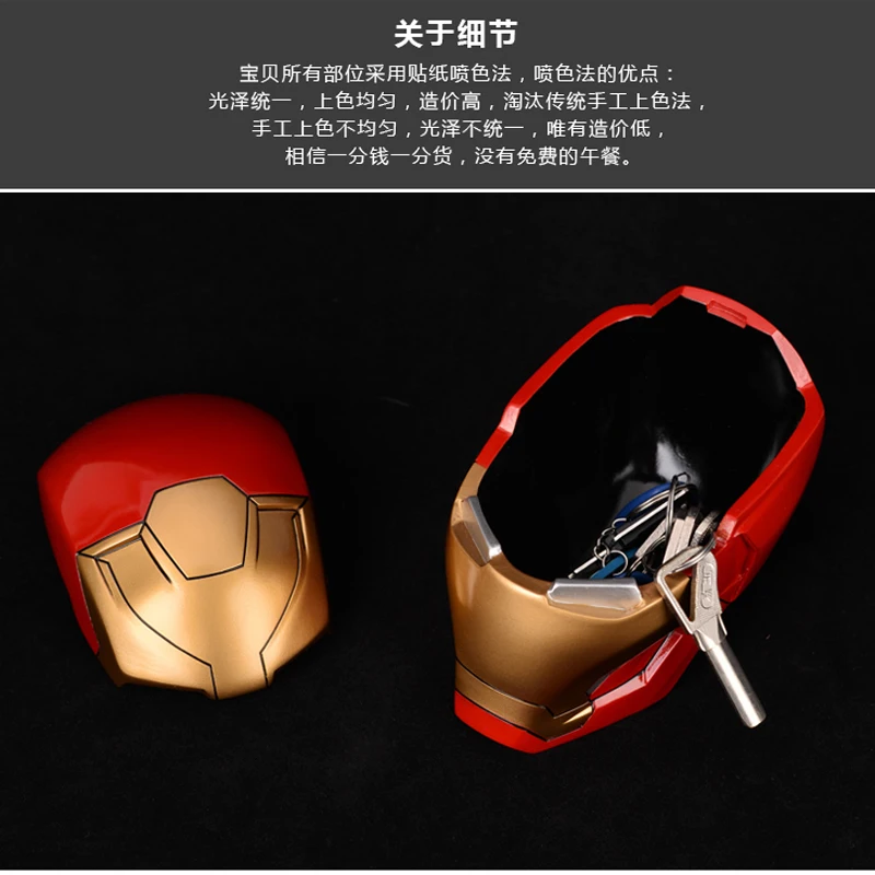 Прохладный 1:1 Железный человек модель ручной шлем украшения креативные деньги копилка банкнота творческие подарки для Новоселье