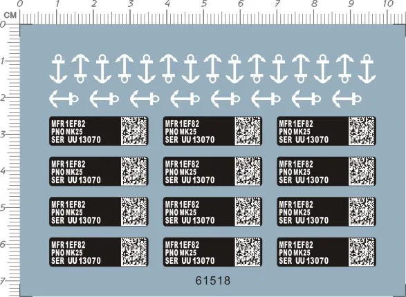 

Detail Up Military MK 25 mk25 sig sauer p226 Weapon Model Kit Water Slide Decal