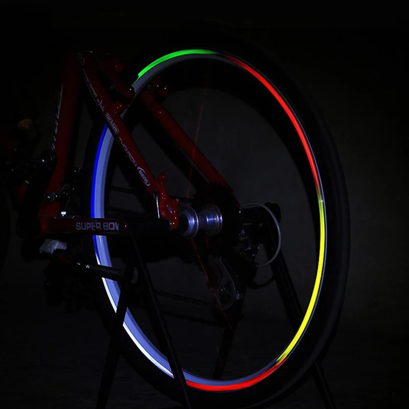 6 PCS Bicycle Reflective Sticker MTB Bike Wheel Rim Decoration