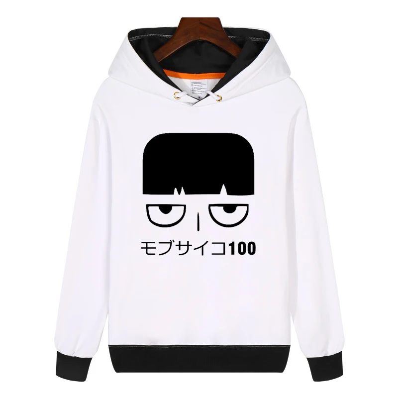 Mob Psycho 100 Mob Pullover Hoodie Jacket Thick Cosplay Coat Cotton  Free ship