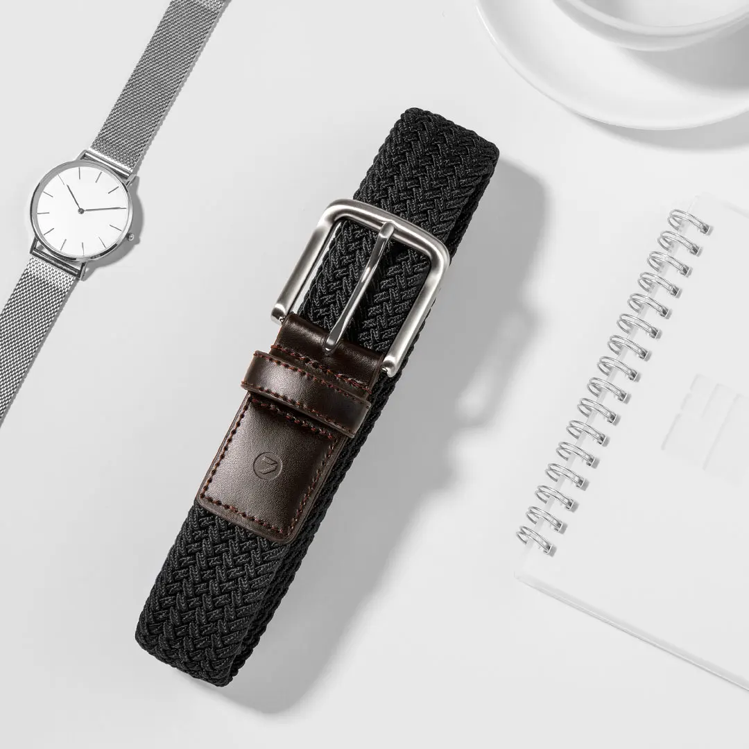 Новый эластичный плетеный ремень Xiaomi Mijia Youpin с пряжкой Обеспечивает регулировку