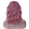 Soowee волнистые серые розовые синтетические волосы высокая температура волокна парик парики вечерние волосы красный черный зеленый для женщ... ► Фото 2/6
