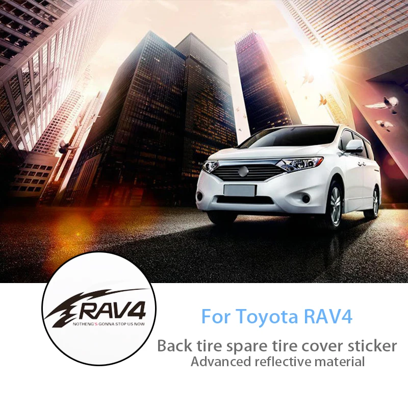 BOOMBLOCK Автомобильная задняя запасная шина Украшение колеса Наклейка для Toyota RAV4