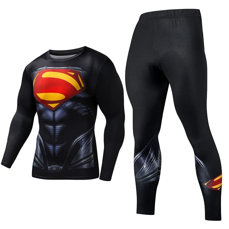 2019 New arrival fashion Jogging training 2 piece tracksuit mens anti-pilling anti-fading gym clothing funny cosplay sets