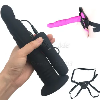 Realistic Big Dildo 7 Speeds Vibrator Silicone Strap on Huge Dildo Suction Cup Anal Vibrators Butt Plug Adult Sex Toys for Woman 4