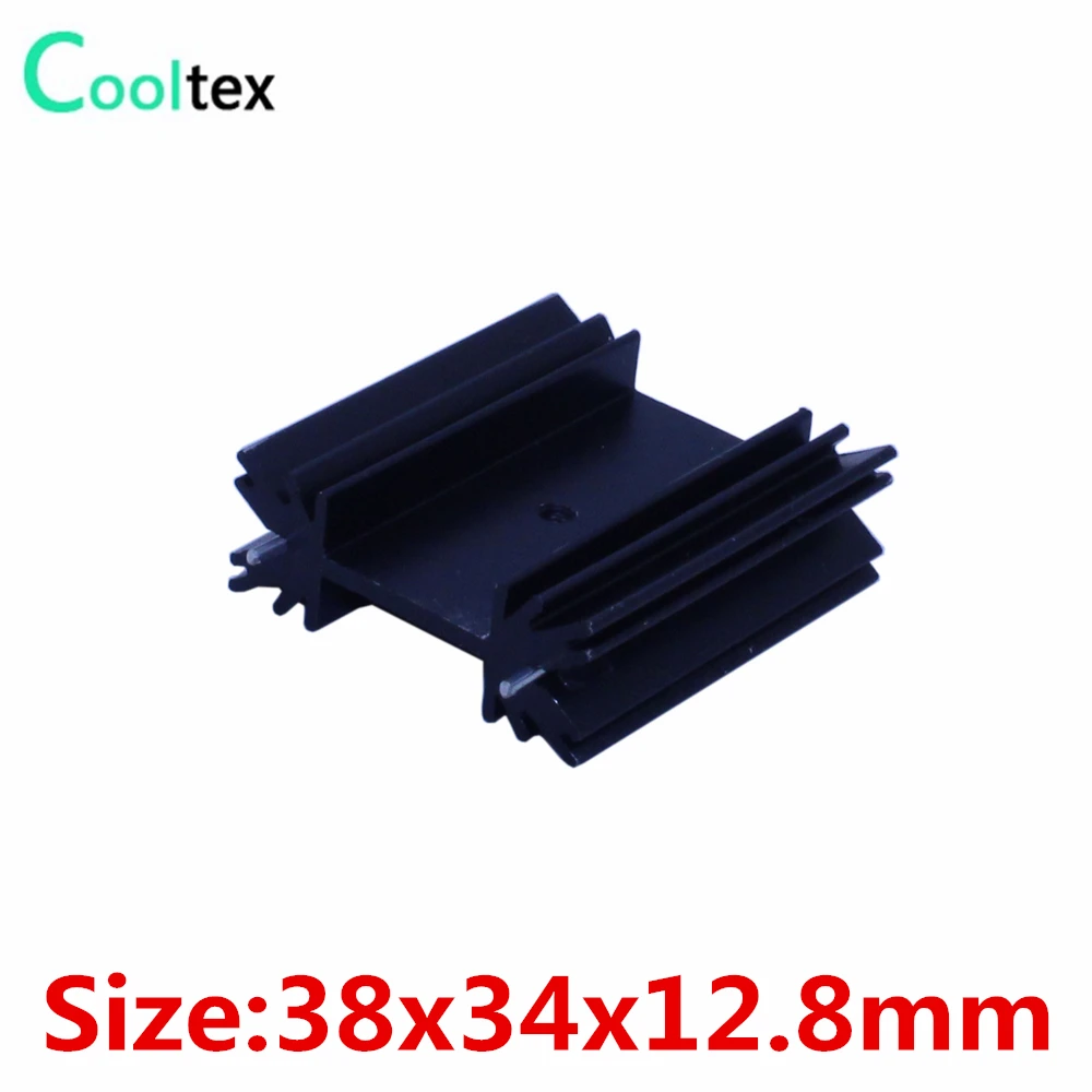 

5pcs/lot 38x34x12.8mm TO220 TO-220 heatsink heat sink radiator for IC triode 7805 MOS Diode Dynatron integrated circuit cooling