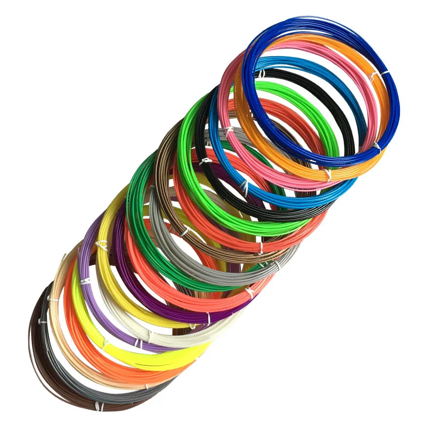 New 5 color or 10 color set 5 Meters ABS Plastic Wire 1 75mm 3D Printer