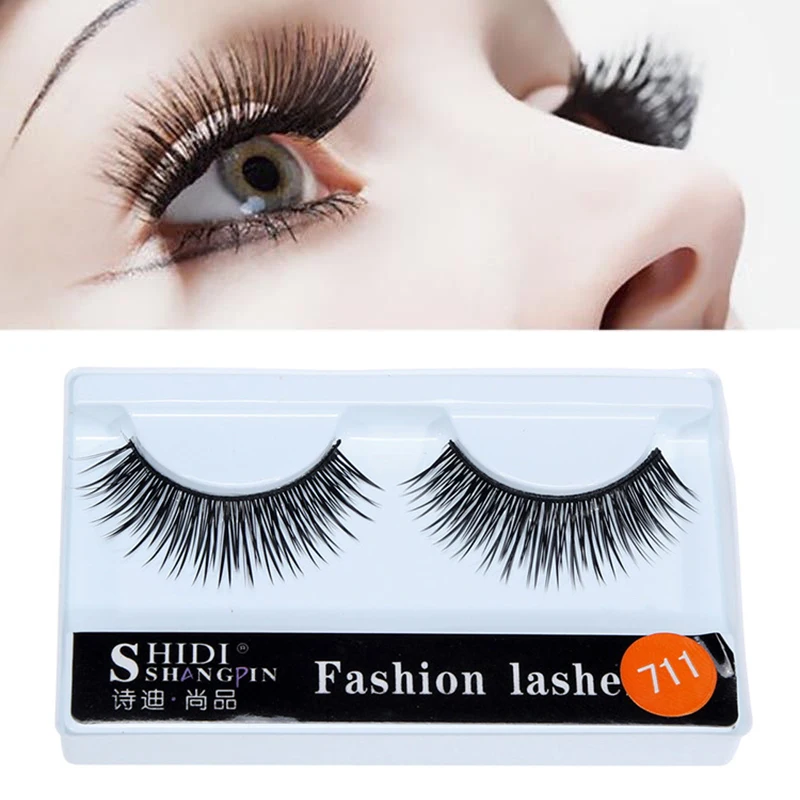 

ELECOOL 1 Pair False Eyelashes Soft Fake Lashes Charming Natural Makeup Long Eye Lashes Eyelash Extension Thick/Cross Style
