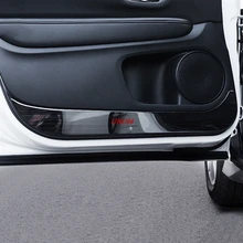 Нержавеющая сталь двери Анти Удар коврик защиты пыли r для Honda вариабельности сердечного ритма HR-V стайлинга автомобилей