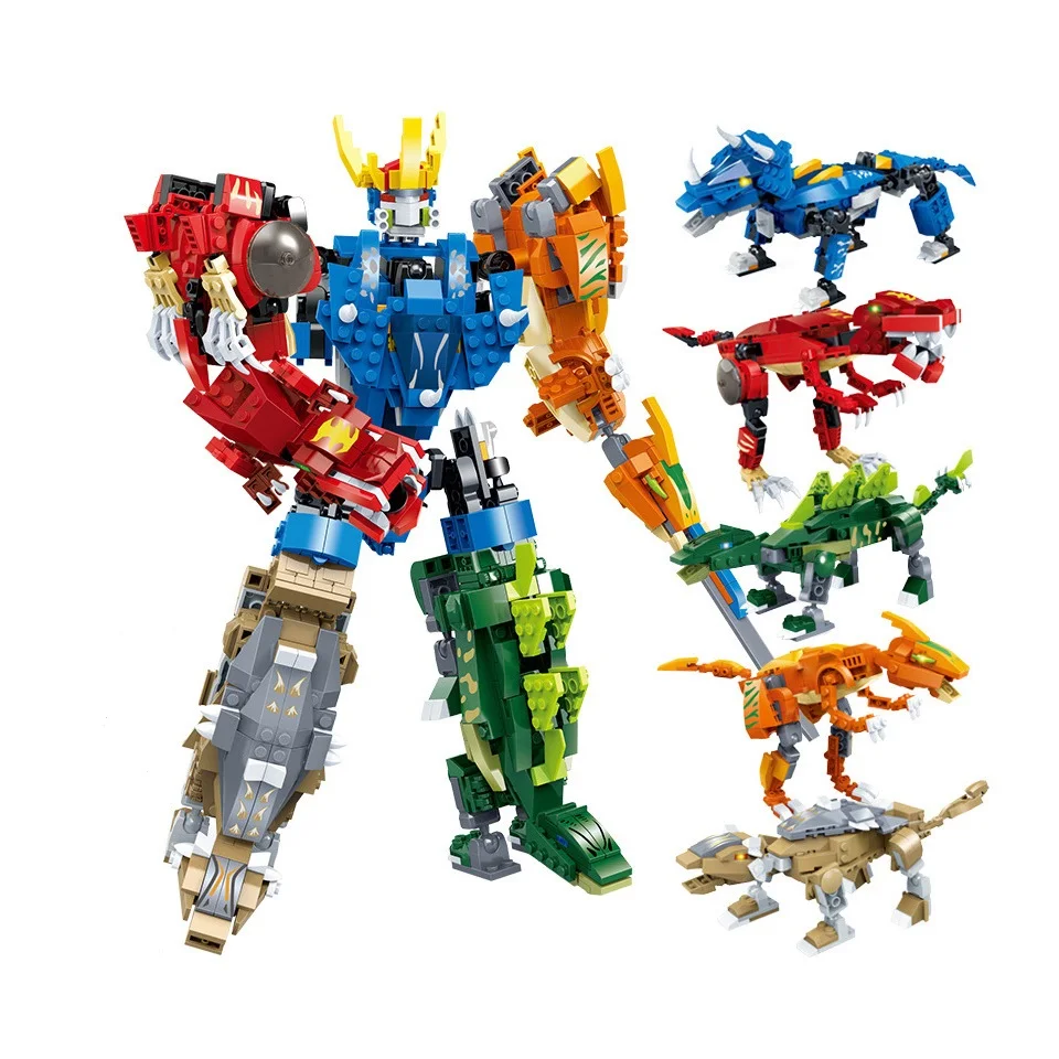 

2IN1 Dinosaur Transformation robot Model Building Blocks Toys Educational Model Bricks Toys Gifts Compatible Legod Technic