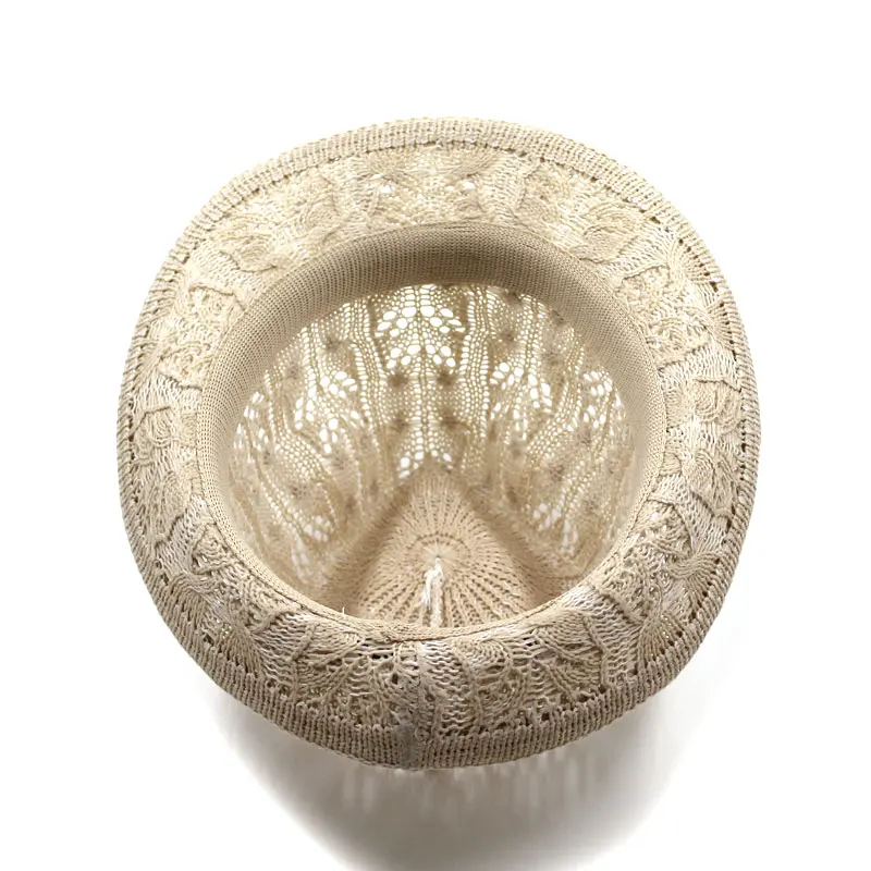 Hats for Women Female Hat Women's Girls Fedora Knitted Chapeu Feminino Autumn Summer Leather Buckle Sun Cap Fashion Jazz - 5