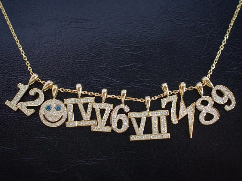 Lovecabin 925 пробы серебро Япония стиль Smail Письмо Количество Pandent ожерелье длинная цепочка настроить логотип DIY ювелирные изделия
