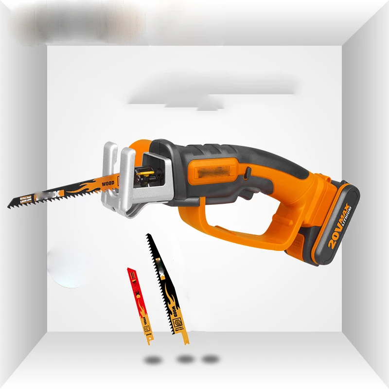 

WG894E Cordless reciprocating saw 20V Lithium-Ion Handy Saw with 2 Ah Powershare Battery platform