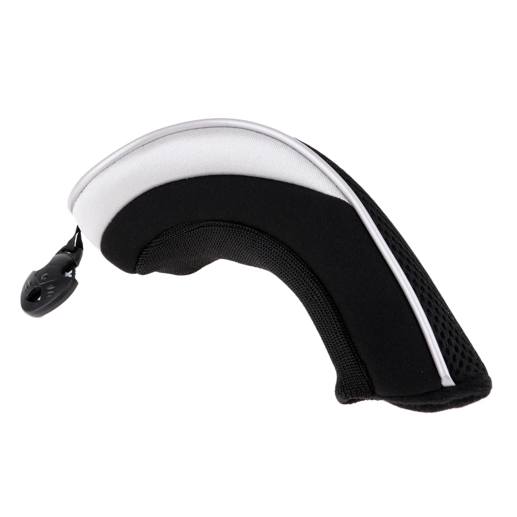 Mesh Golf Club Head Cover Hybrid Utility Headcover Protector Case with Interchangeable Number Tag for Blade Golf Putter