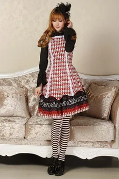 

JSK Lolita Cute Lolita Costume Evil Princess Style Lovely Print Lolita JSK Red