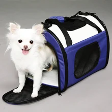 Роскошный расширения Портативный собака автомобиля дорожная сумка для маленьких собак Оксфорд дышащая кошка несущей открытый Автомобильные путешествия аксессуары