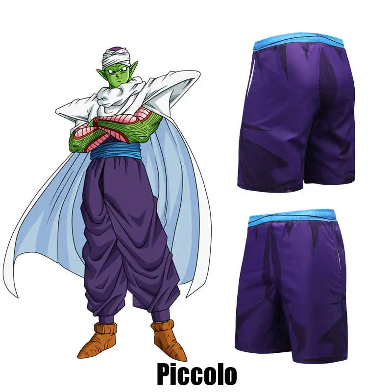 Серый Dragon Ball Z костюм из аниме Наруто летние пляжные шорты мужские пляжные шорты быстросохнущие плавки одежда для купания шорты для плавания - Цвет: Серый