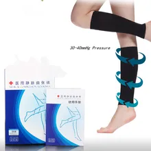 Медицинские носки из лайкры, компрессионные Медицинские носки для мужчин и women30-40mmHg