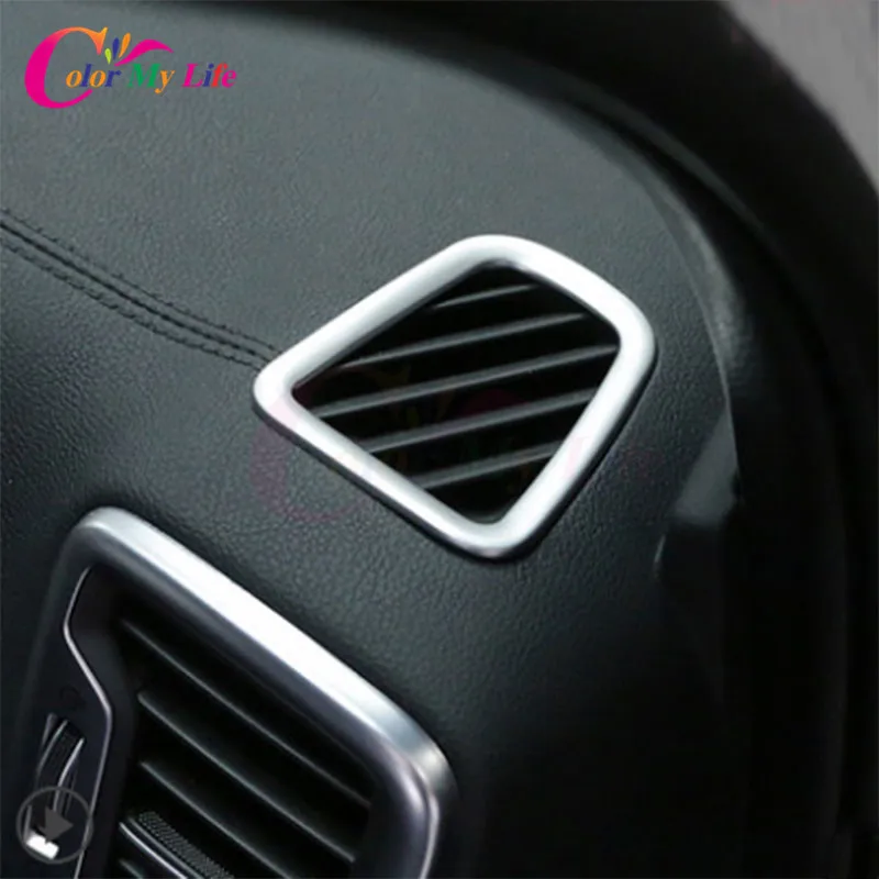 

2 Pcs/Set Stainless Steel Car Air Vent Circle Trim Air Conditioner Protection Sticker for Kia Sportage Kx5 QL 2016 2017 Parts