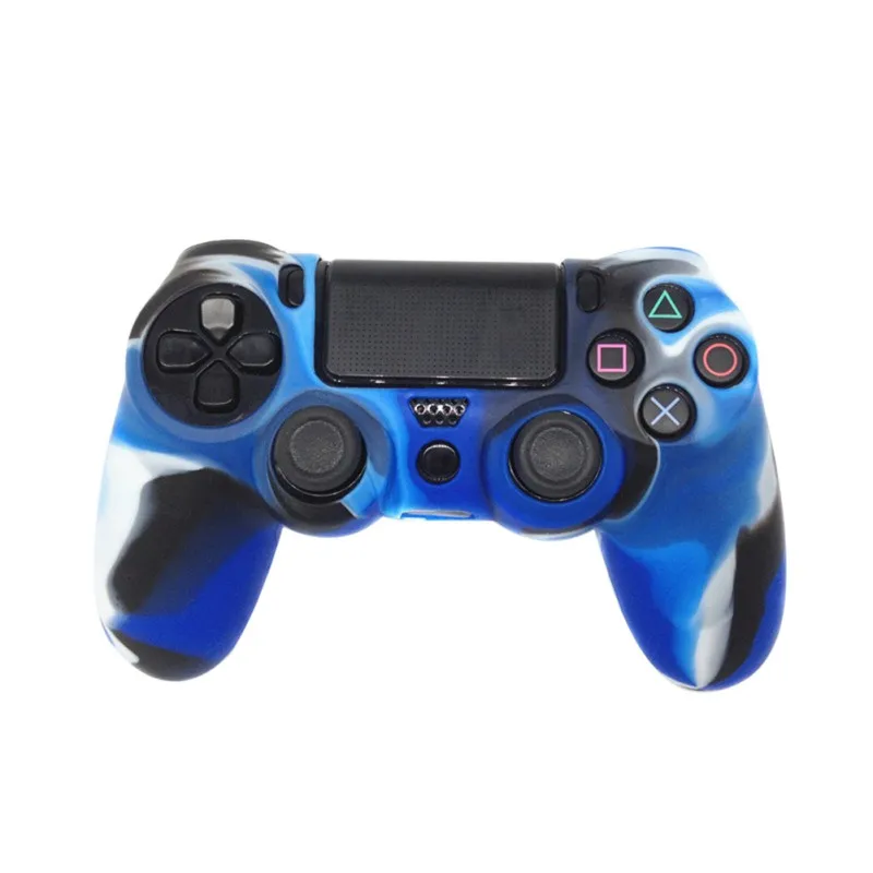

Multi-colors Camouflage Silicone Rubber Case Skin Grip Cover Case For PS4 Controller Joystick Gamepad Outer Case