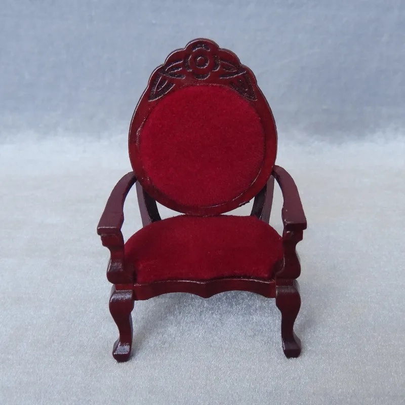 1:12 furniture toy pretend play toys wooden miniature red chair for Dolls dollhouse girls children kids dolls gifts 1:12 furniture toy pretend play toys wooden miniature red chair for Dolls dollhouse girls children kids dolls gifts