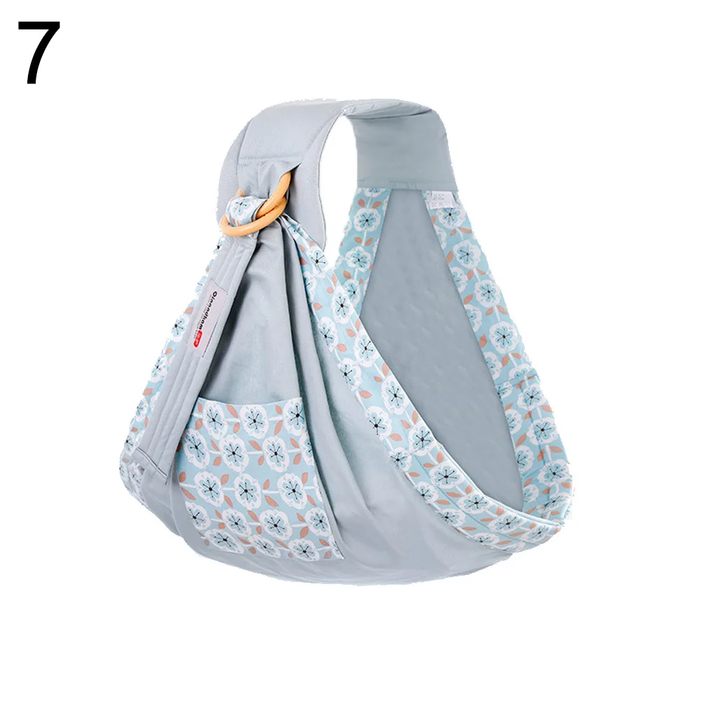 Front Breathable Infant Wrap Carrier Pouch Newborn Baby Feeding Sling Holder Facing Ergonomic Baby Wraped Sling for Baby Travel - Цвет: 7