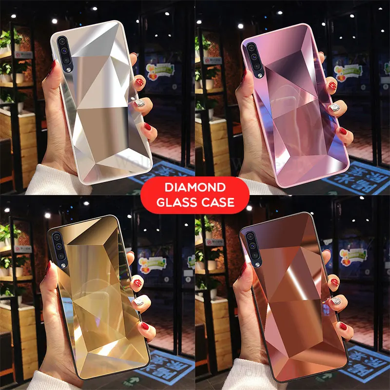 

Mirror 3D Diamond Case For Samsung Galaxy S10 A7 A6 A8 J4 J6 Plus J8 2018 2017 A80 A70 A60 A50 A30 A40 A20 A10 Case Soft Cover