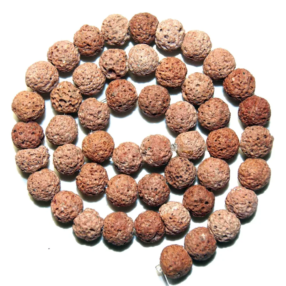 

Fashion Orange Lava Stone Beads Natural Volcanic Rock Top Quality Round Branelli Loosened The Sphere 8MM For Jewels Wholesale
