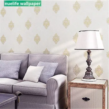 

European style large flower pattern non-woven shop clothing store study room living room bedroom hotel decoration wallpaper