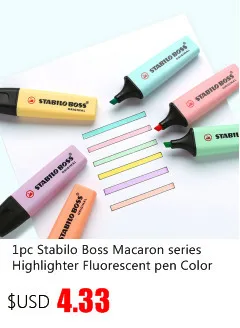 1pc soft pastel ended highlighter pen Fluorescent pen Marker pen Mild liner DIY School supplies Office Stationery kawaii