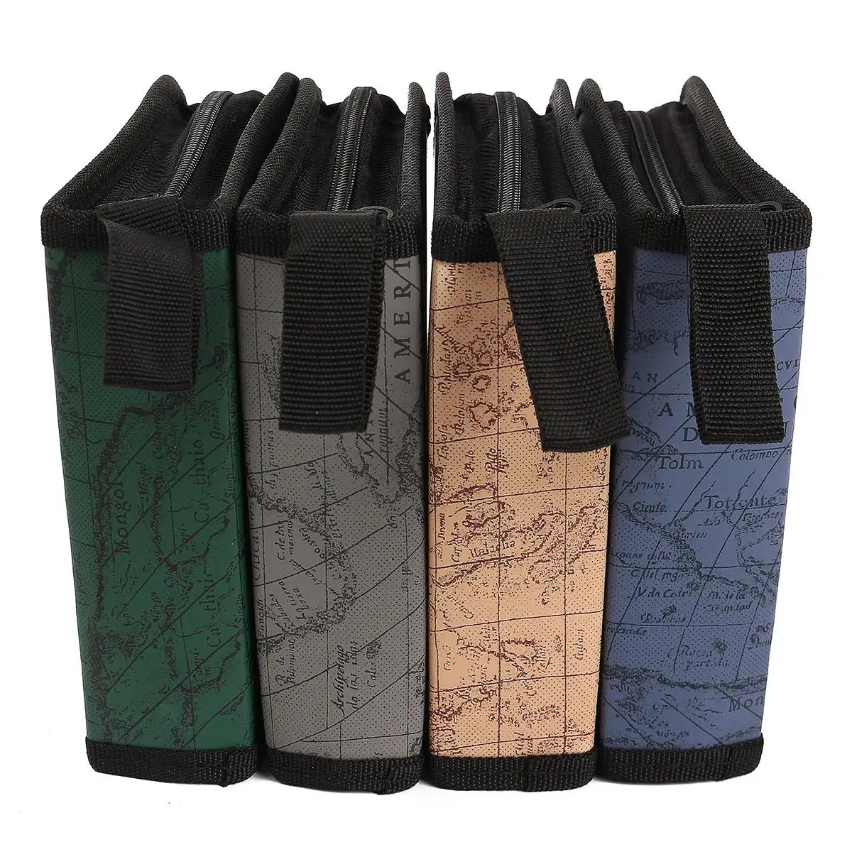 

World Map Pattern CD Box DVD Bag Storage Carry Case Organizer Sleeve Nylon Wallet Cover Suit For Home Or Car CD Package