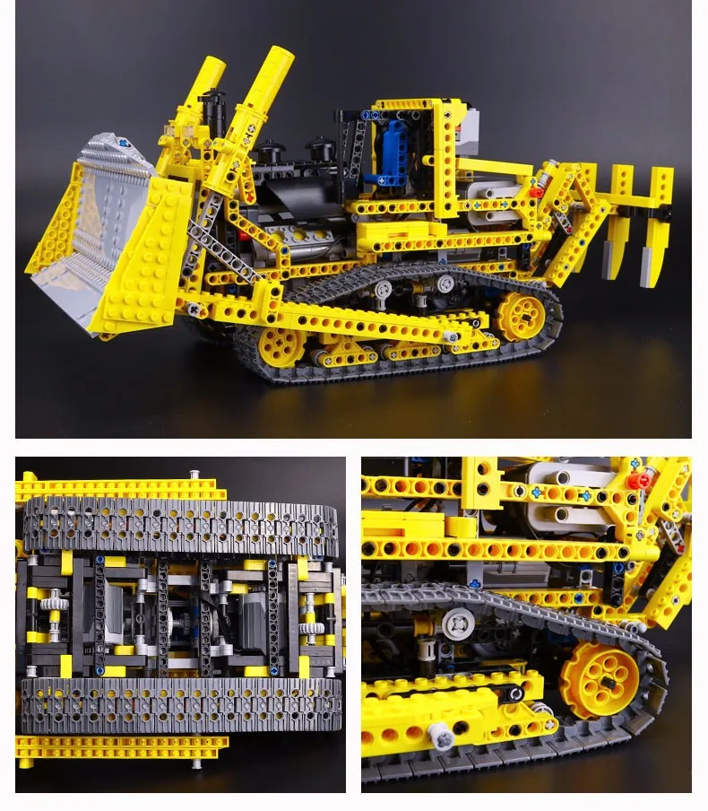 DHL 20008 technic series дистанционное управление lthe бульдозерная Модель Сборка строительных блоков Кирпичи наборы совместимы с 8275 игрушечными автомобилями