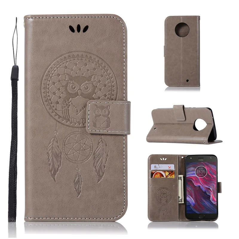 For Cover Motorola MOTO X4 Case Dreamcatcher Leather Flip Case for MOTO
