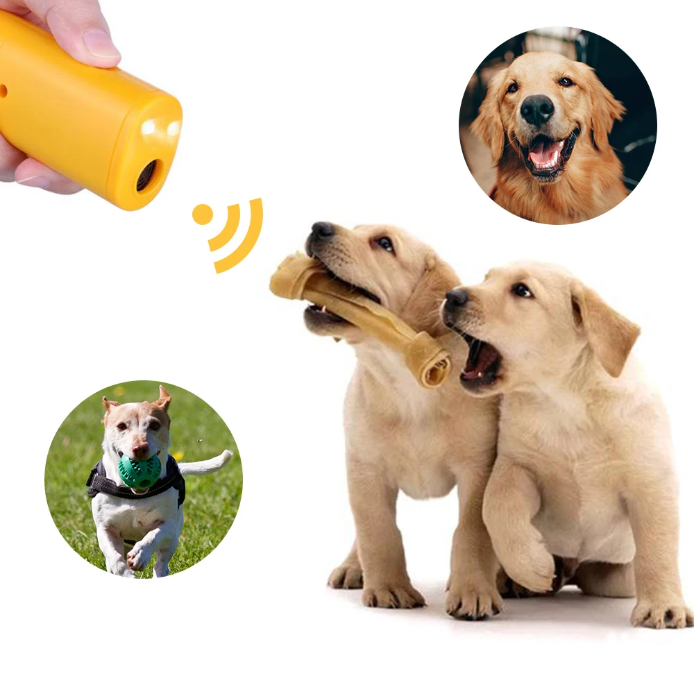 Pet Dog Repeller Anti Barking Stop Training Device Trainer LED Ultrasonic 3 in 1 | Дом и сад
