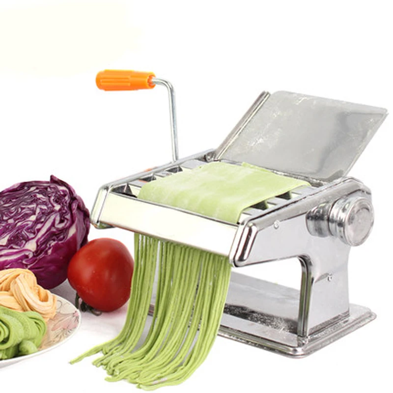 

Stainless Steel ordinary 2 Blades Pasta Making Machine Manual Noodle Maker Hand Operated Spaghetti Pasta Cutter Noodle Hanger