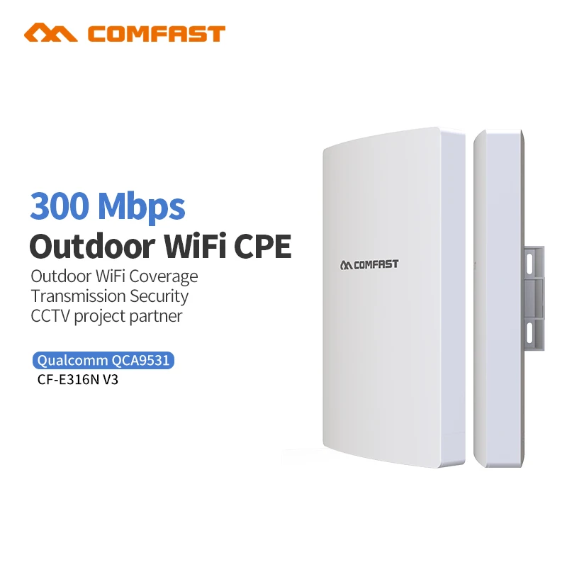 

2019 Comfast Update CF-E316NV3 300Mbps Long Distance Outdoor Mimo Wireless Transmission and Garden wifi Coverage CPE Router AP