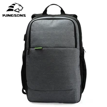 Kingsons 15,6 дюймовый рюкзак для ноутбука, водонепроницаемая сумка для ноутбука, мужской и женский бизнес рюкзак для путешествий, внешний usb зарядный пакет
