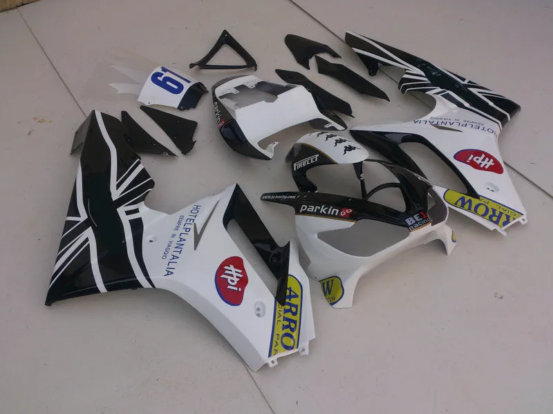 Набор обтекателей для литья под давлением Triumph Daytona675 06 07 08 daytona 675 2006 2007 2008 ABS White black