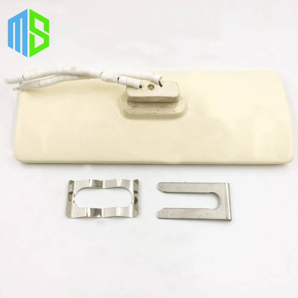

IR 210*100mm Flat/Curved Black/White Infrared Top Ceramic Heater Plate Air Heating Board For BGA Rework Station With Metal Clip