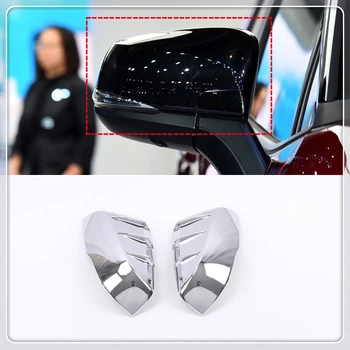 

For Toyota RAV4 2019 2020 Rearview Mirror Decorative Cover Trim (Only fit a mirror with turn signal) ABS Plastic Auto Accessory