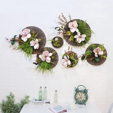 дешево! Искусственные цветы Свадебные украшения для дома DIY Настенные украшения Фото Фон Зеленый