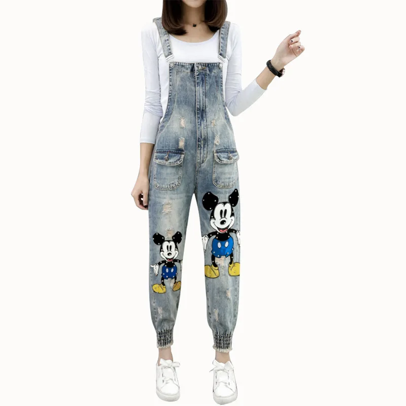 Casual Jogger Denim Monos Jeans Para Mujeres Mono De Mezclilla