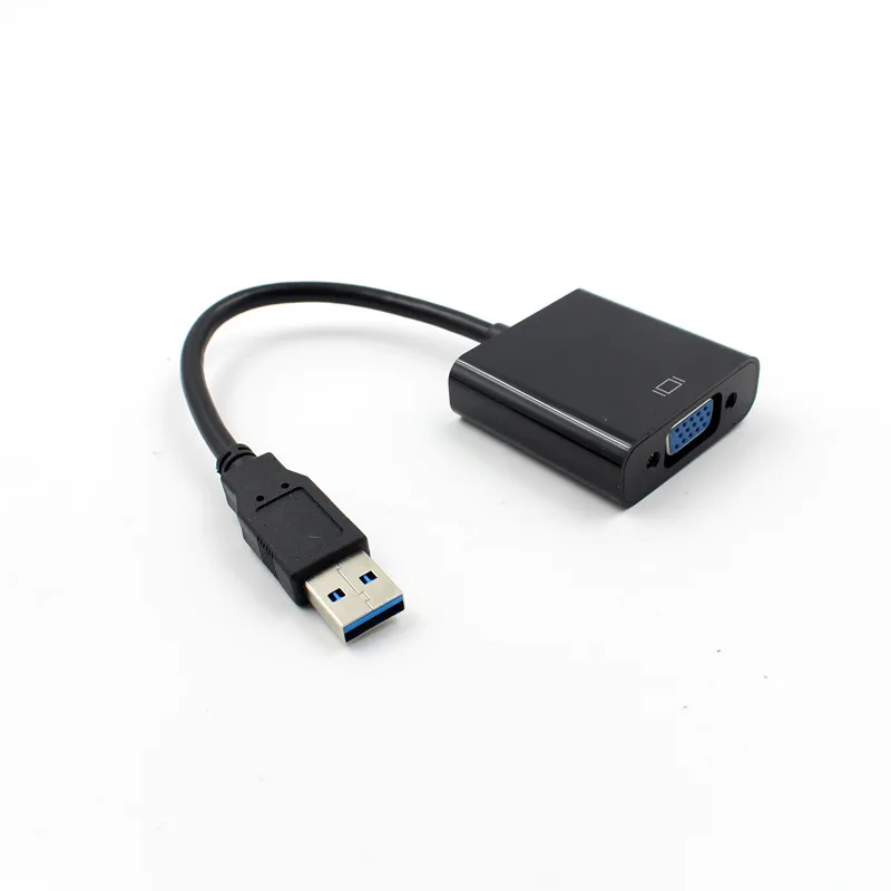 

USB3.0 Video Graphic Card Display External Cable Adapter 1080P USB 3.0 to VGA Adapter Connector for WIN7 WIN8 Vista