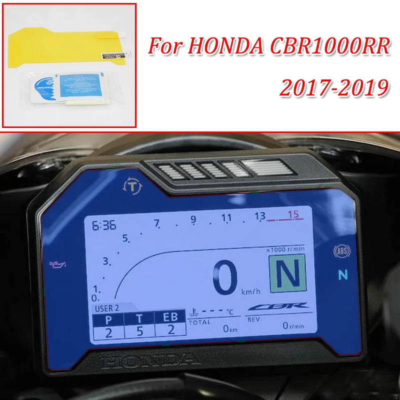 CBR1000RR moto Cluster Scratch Protection Film Instrument Dashboard Cover Guard TPU Blu-ray for HONDA 2017-2019 CBR1000RR (1)