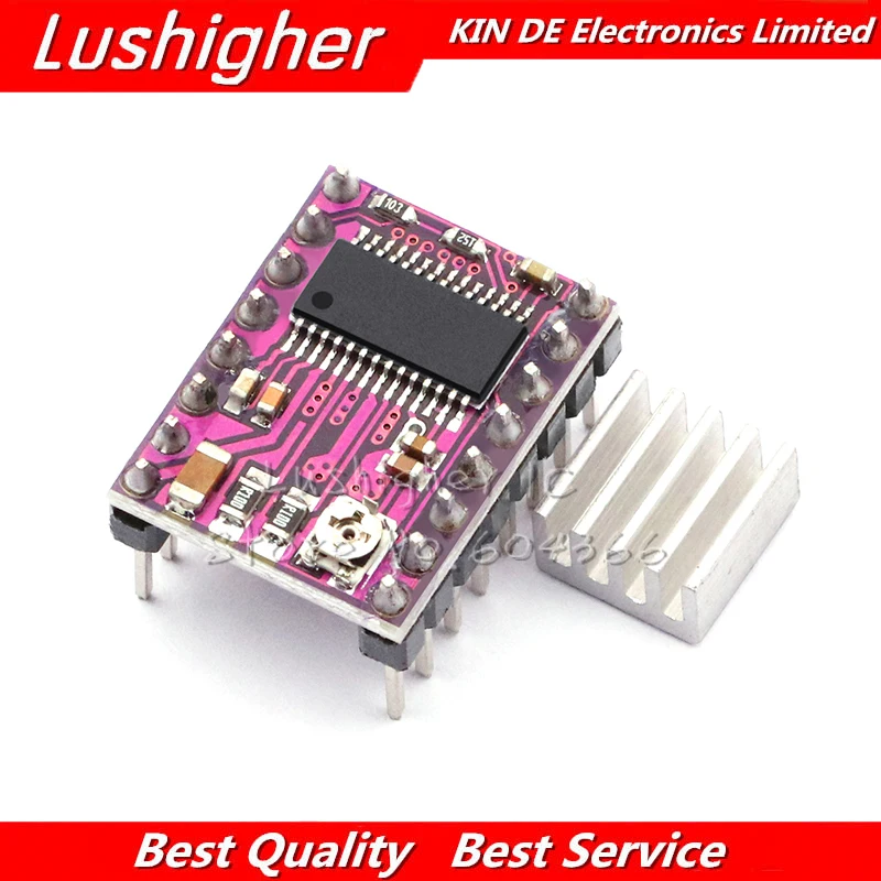 3D Printer Parts Step Stick DRV8825 Stepper Motor Driver With Heat Sink Carrier Reprap 4-layer PCB RAMPS Replace A4988 | Электронные