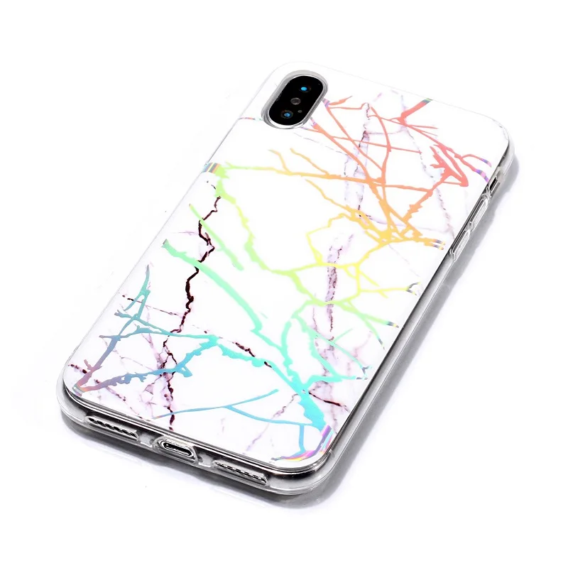 For iphone 5s 5 SE 6 6s 8 678 plus X Granite Scrub Laser IMD Marble Stone image Painted Silicone Phone Case For iphone 7 cases (5)